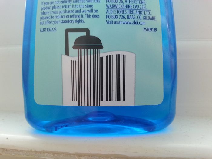 This Shower Gel Barcode Is A Shower