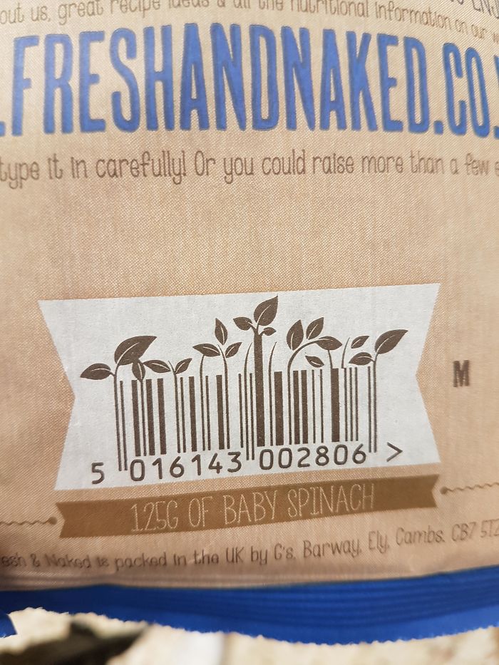 This Barcode On A Pack Of Baby Spinach