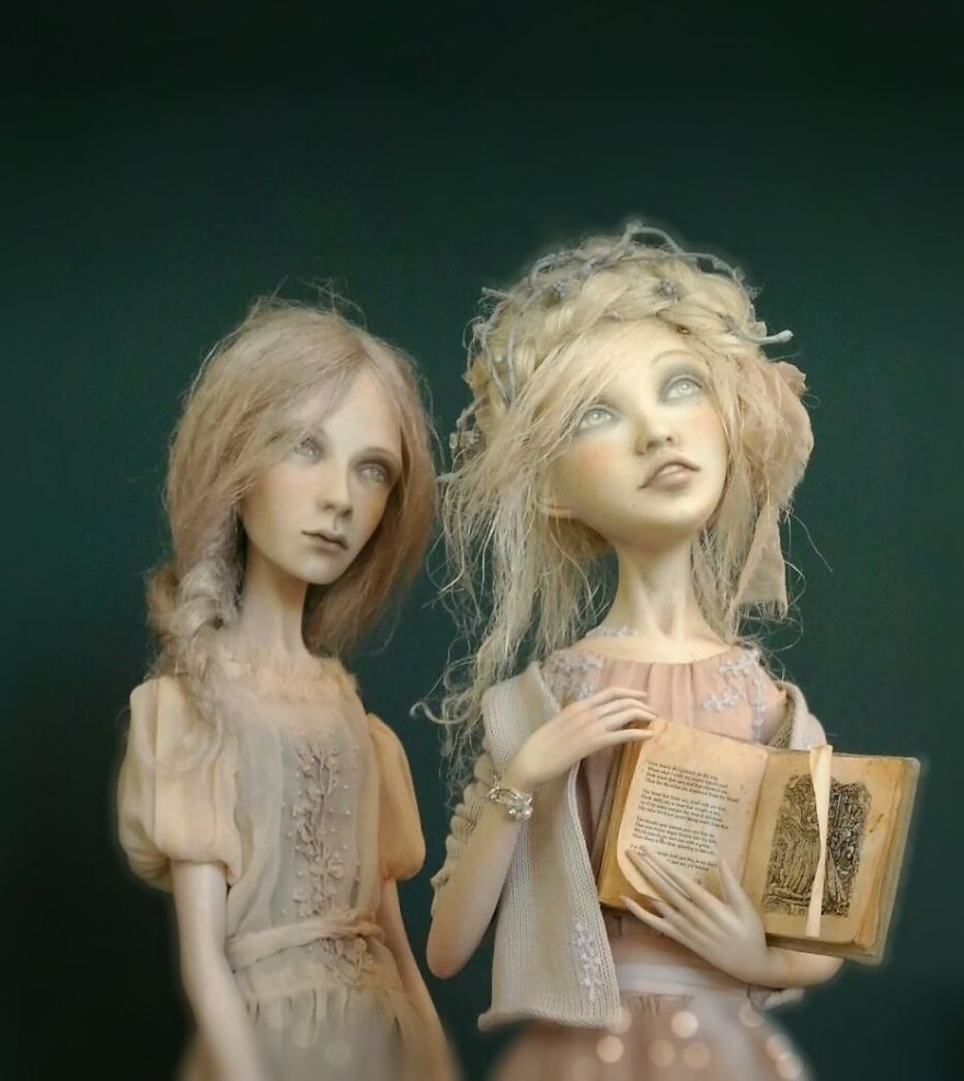 Early Frosts: Art Dolls Vera, Nadia And Lyuba By Anna Zueva