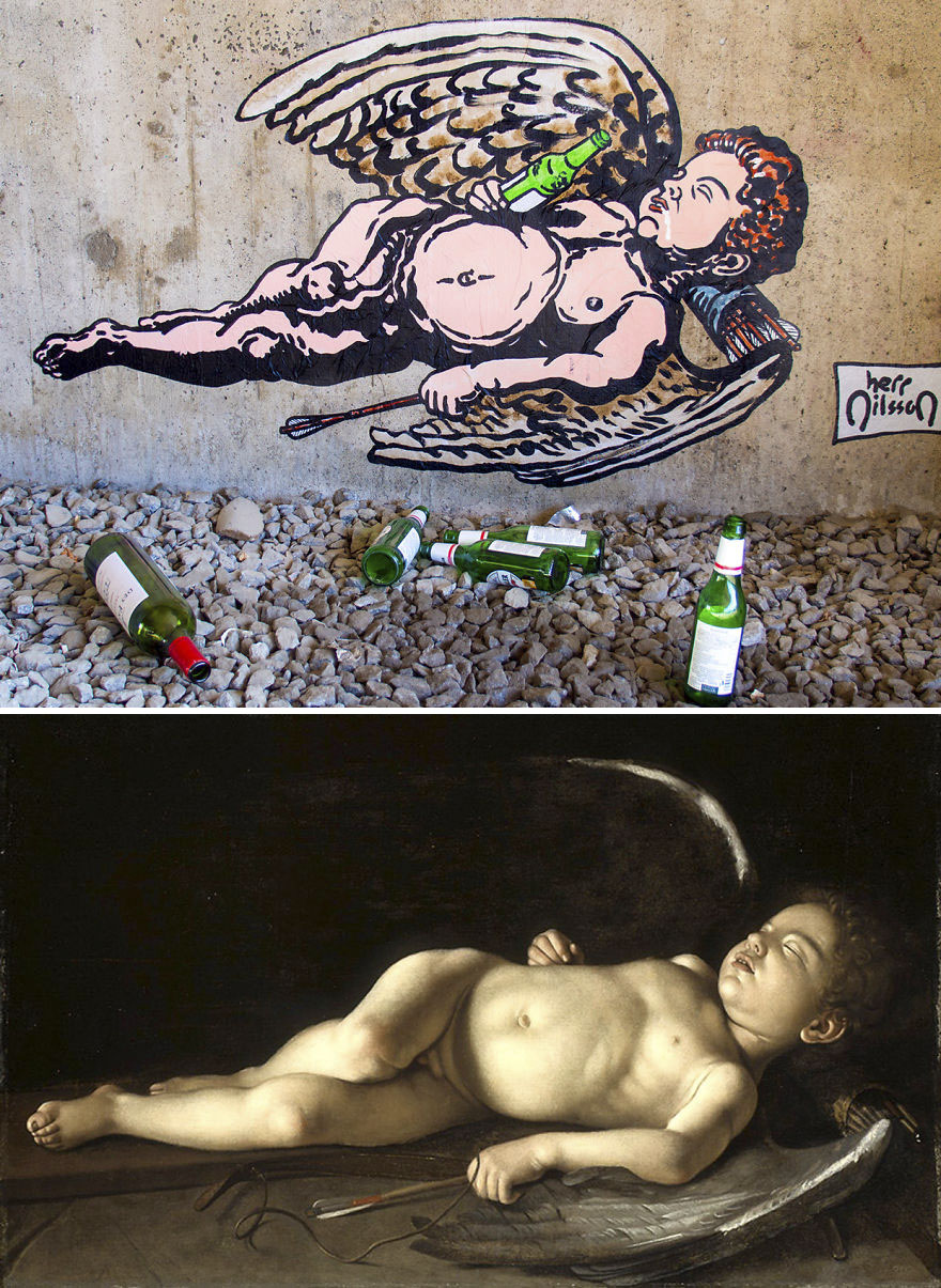 I Turn Caravaggio’s Masterpieces Into Graffiti