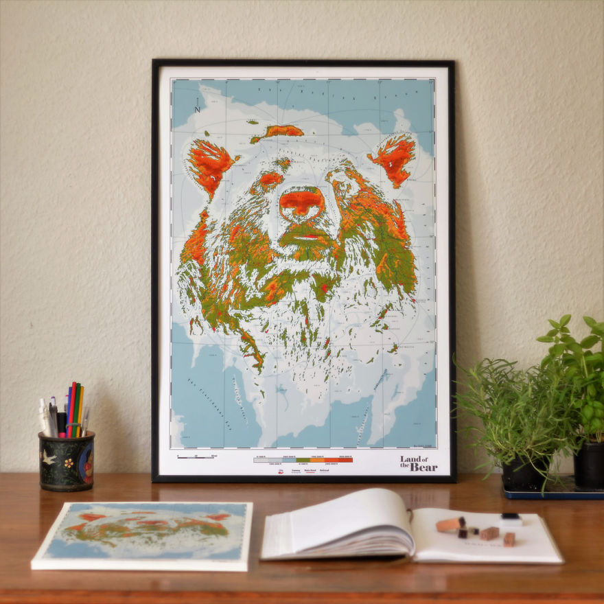 I Create Fictional Maps That Honour Nature, Animals And Extraordinary People