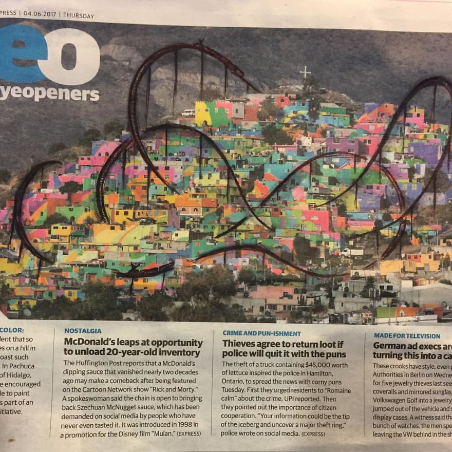 I Doodle Roller Coasters Onto The Daily Paper