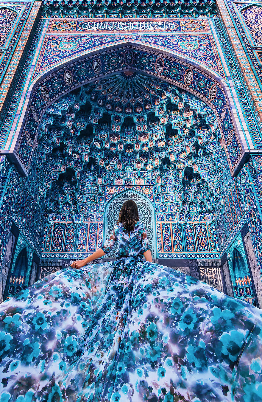 Cathedral Mosque In St. Petersburg, Russia. Model: Aygul