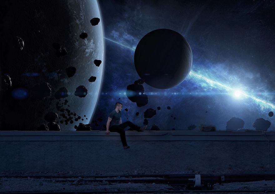 I'm In Love With Galaxy Textures That's Why I Generally Edit My Photos With Planets , Stars , Stardust Etc.