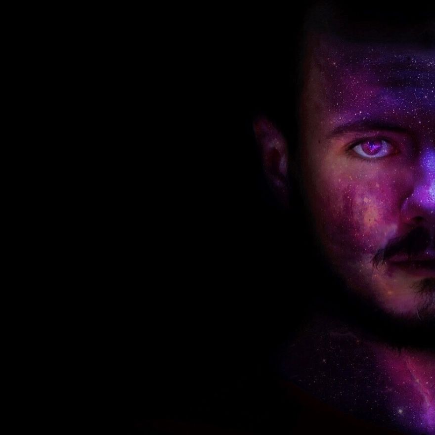 I'm In Love With Galaxy Textures That's Why I Generally Edit My Photos With Planets , Stars , Stardust Etc.