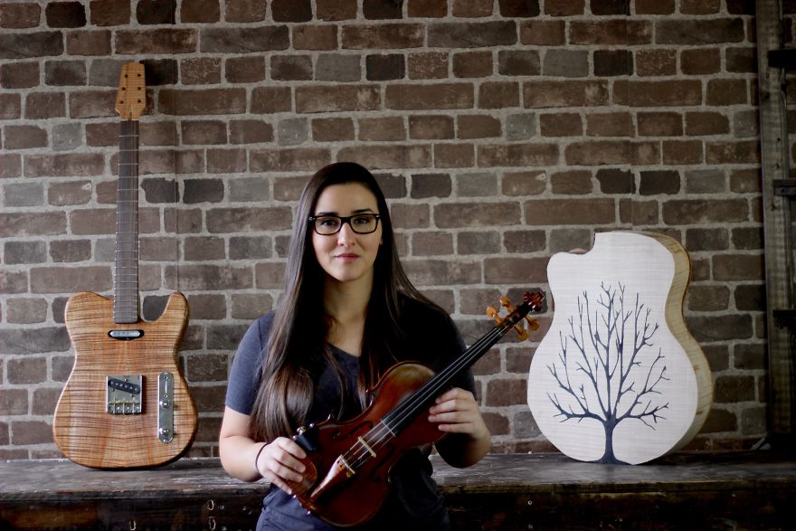 This Girl Handcrafts One Of A Kind Art Guitars