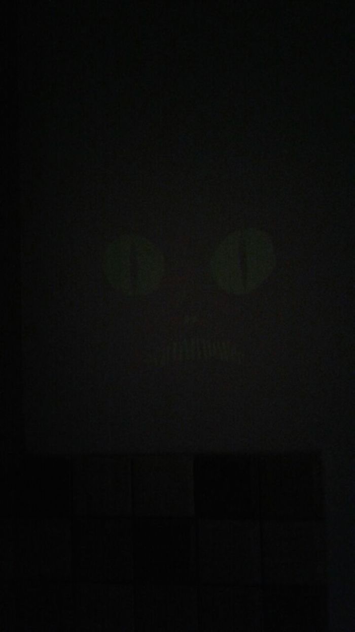 Using Lighted Adhesive In Darkness To Form A Hiden Monster's Face In The Kitchen At My Workplace...........................i'am So Evil