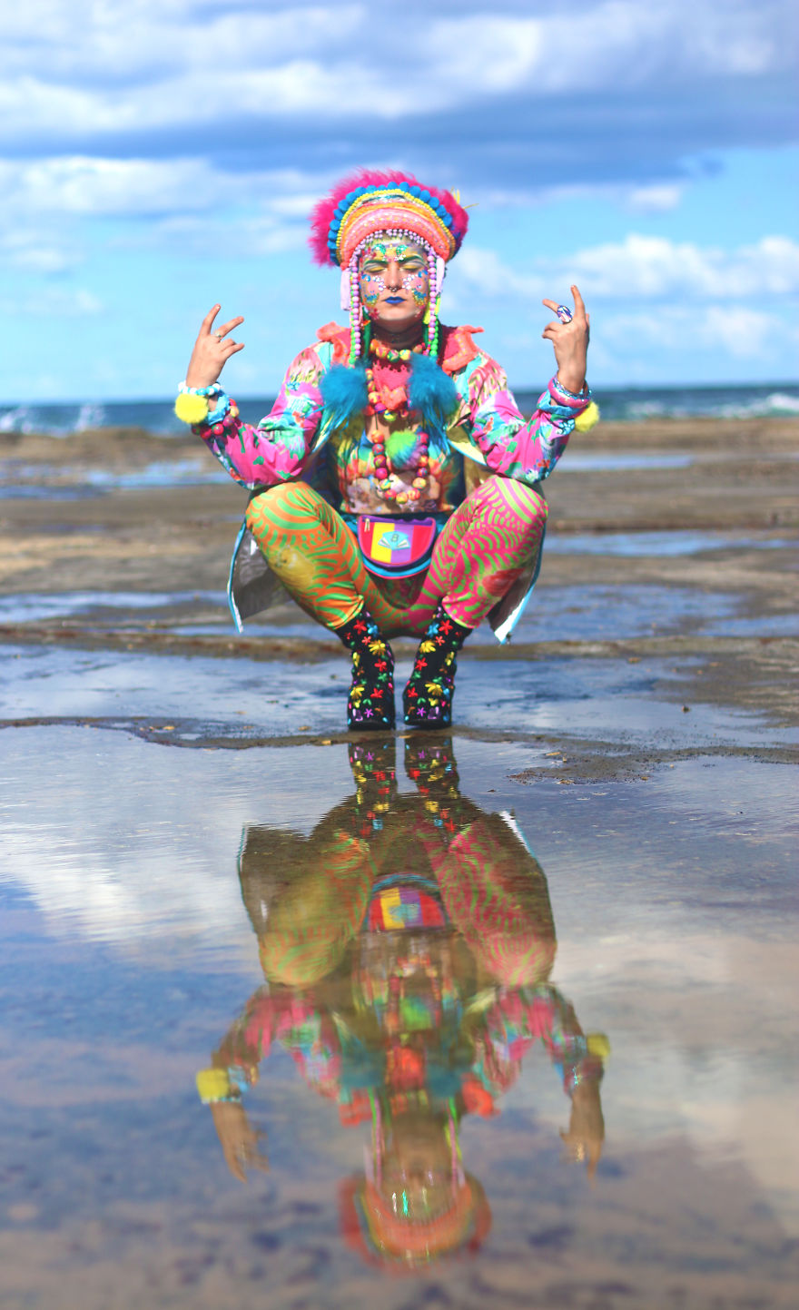 Lurline Avangeline Is Using Kaleidoscopic Adornment To Draw Attention To The Power Of Native Australia And Health Lurline Avangeline Is Using Kaleidoscopic Adornment To Draw Attention To The Power Of Native Australia And Health