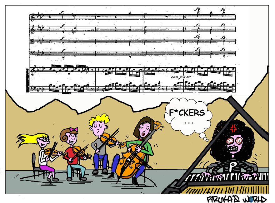Piruka's World: Crazy Musicians Life.