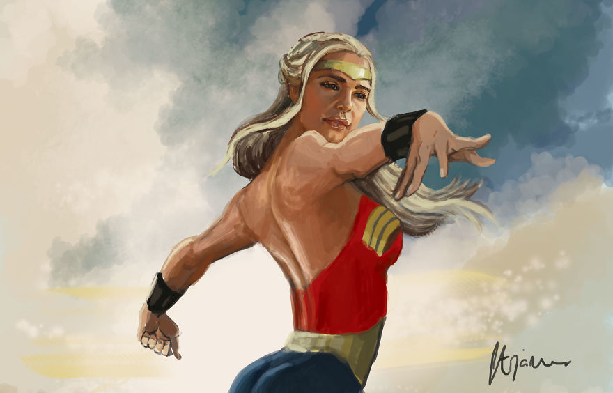 I Illustrated Daenerys Targaryen As Wonder Woman