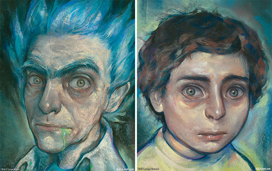I Created Realistic Portraits Of Rick And Morty
