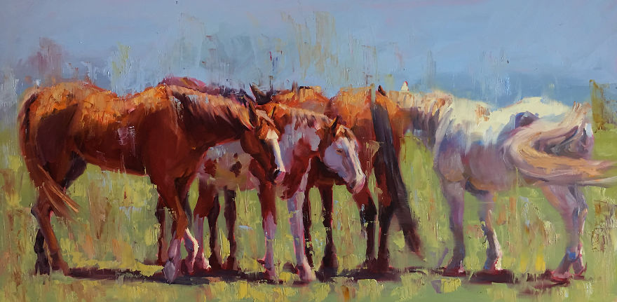 The Eloquence Of Using Thick Paint On My Paintings!