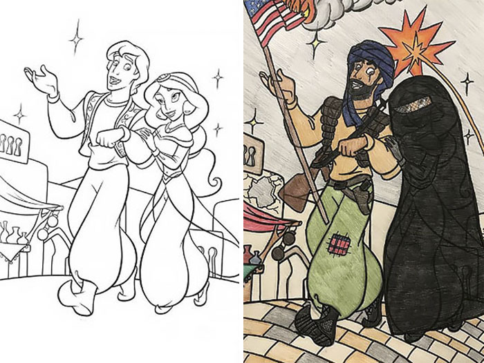 This Is What Happens When Adults Color Drawings For Children
