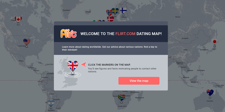 Interactive Map Of Online Dating. Check Who Is Flirting With Whom!