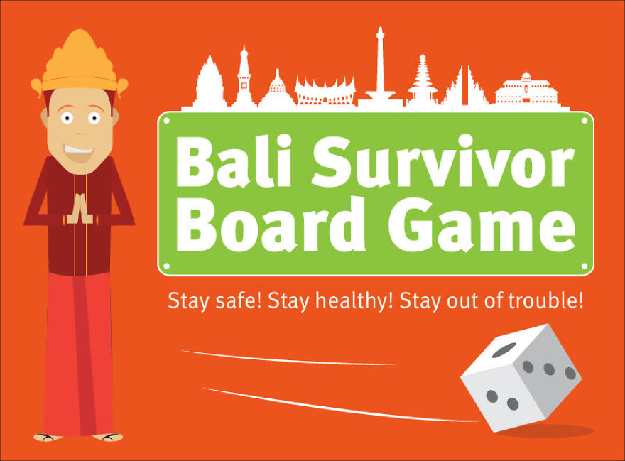 We Turned A List Of Boring Travel Health & Safety Tips Into A Playable Board Game Infographic Called Bali Survivor! We Turned A List Of Boring Travel Health & Safety Tips Into A Playable Board Game Infographic Called Bali Survivor!