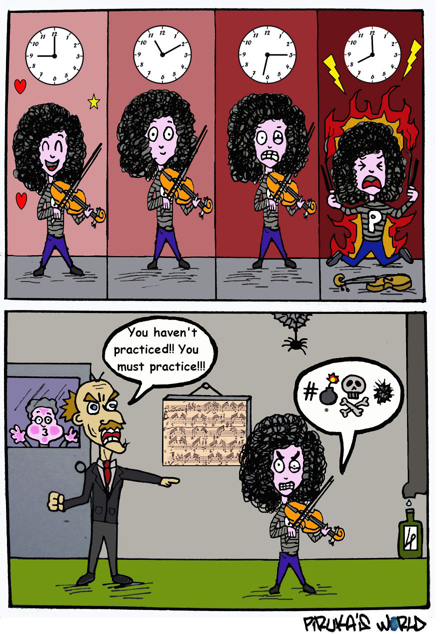 Piruka's World: Crazy Musicians Life.