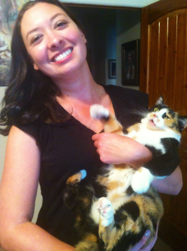 My Sister's Cat Hates To Be Held... Kill Me Is The Thought That Comes To Mind