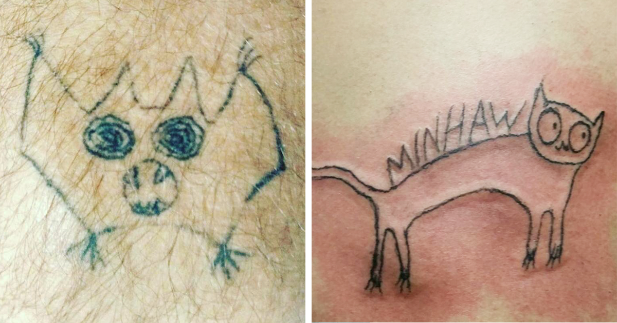 This Brazilian Tattoo Artist Is Horrible At Drawing, But People Still Pay Her To Get Inked (41 Pics)