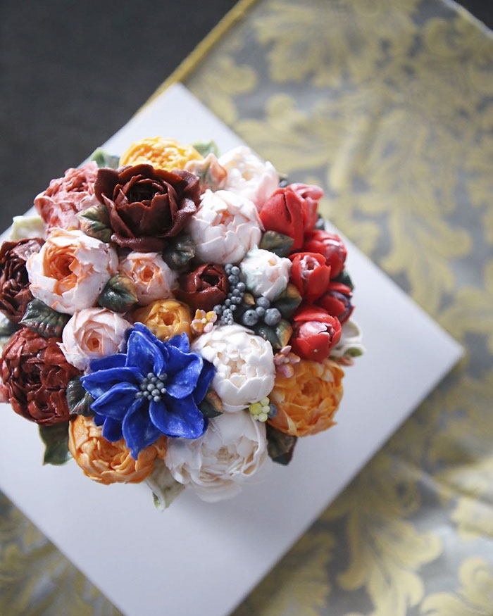 Buttercream Flower Cakes