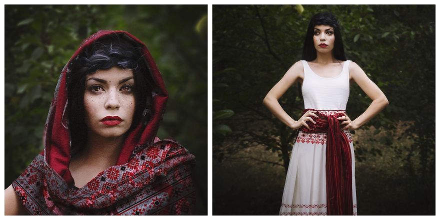 I Made Self Portraits Inspired By Traditional Clothes Of Serbia