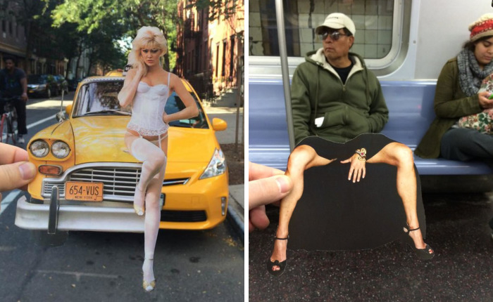 Artist Transforms Boring City Life Into Fun Scenes Using Magazine Cutouts