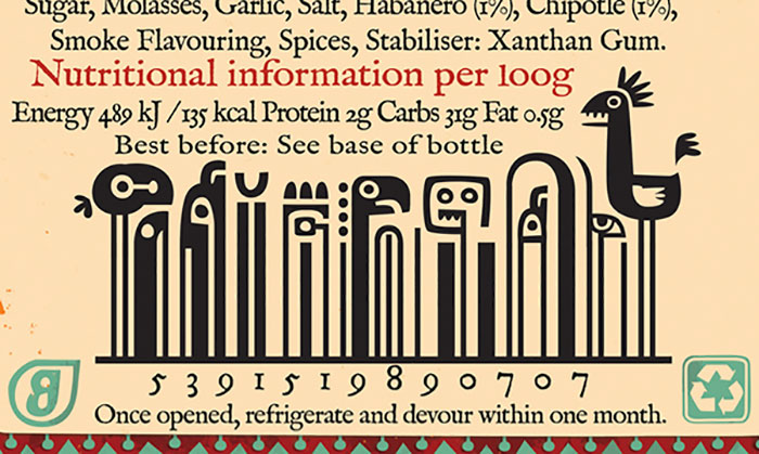 Inca Inspired Illustrated Barcode