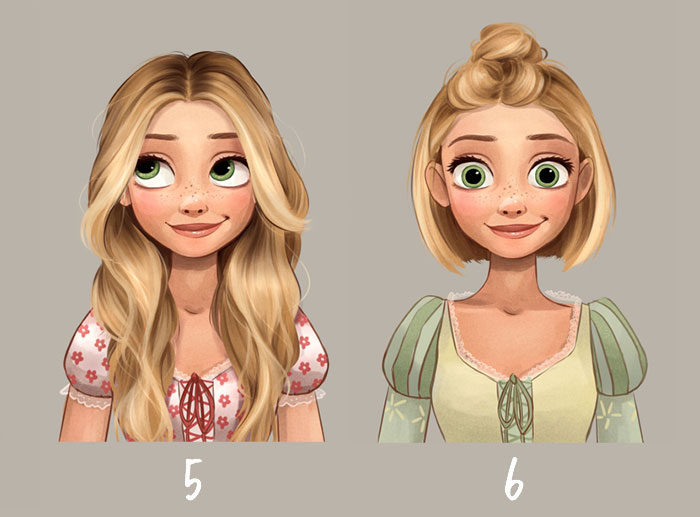 I Re-Imagined Disney Princess Hairdos