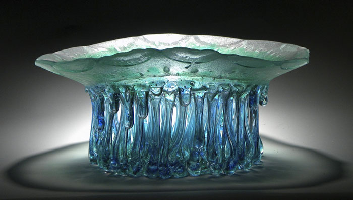"Jellyfish" Glass Tables With Dripping Tentacles That Look Like They've Been Created By The Sea