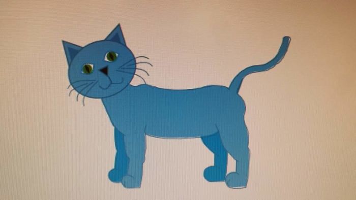 Bored At Work... I Drew A Cat Using Powerpoint