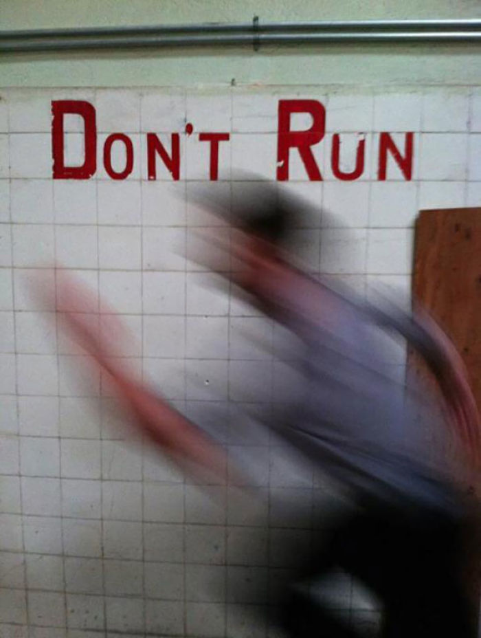 No correr