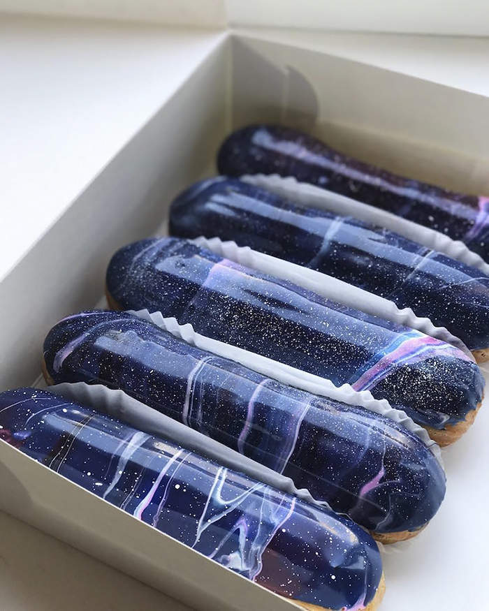 Ukrainian Bakery Creates Galaxy Eclairs That Look Too Good To Eat