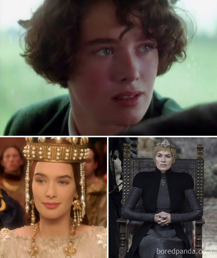 Lena Headey como Joven Mary (El país del agua, 1992), como Ginebra (Merlín, 1998) y como Cersei Lannister