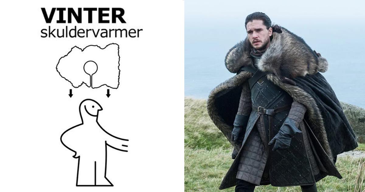 Ikea Releases Instructions How To Make Game Of Thrones Cape After