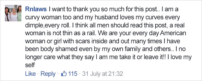 Husband's Love Letter To His 'Curvy' Wife Takes The Internet By Storm, And Slim Girls Are Not Happy