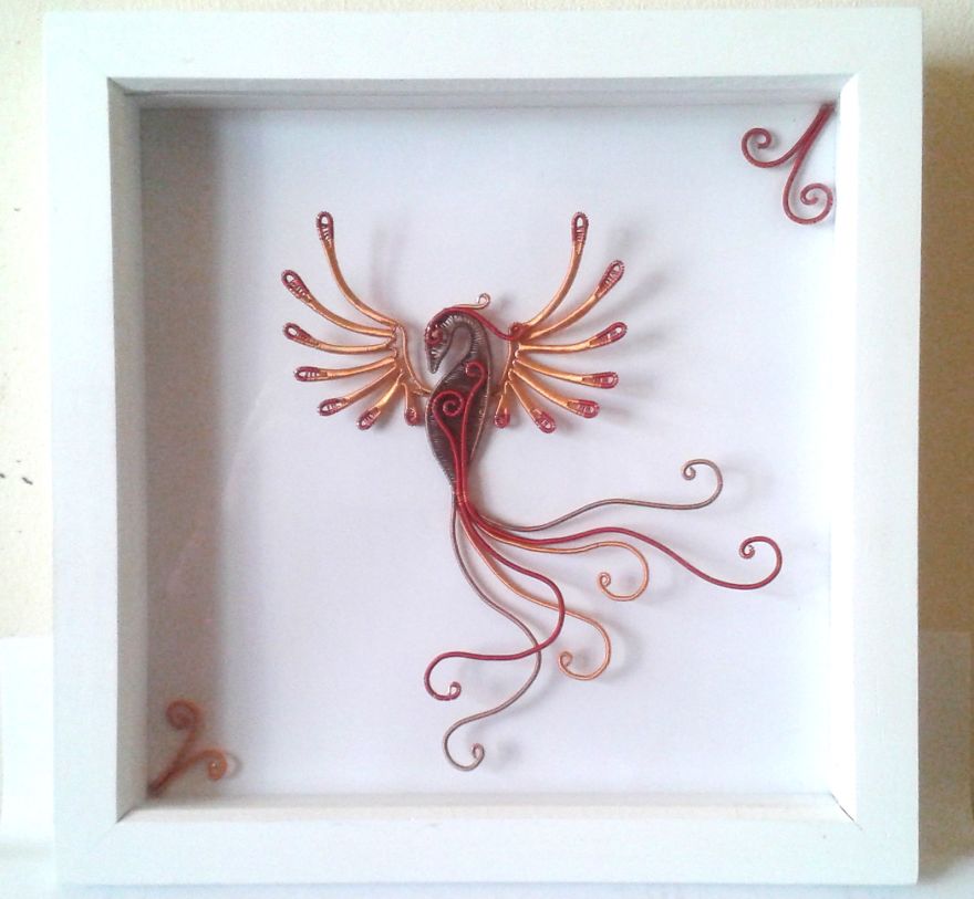 I Create Unique Wire Wrapped Framed Art