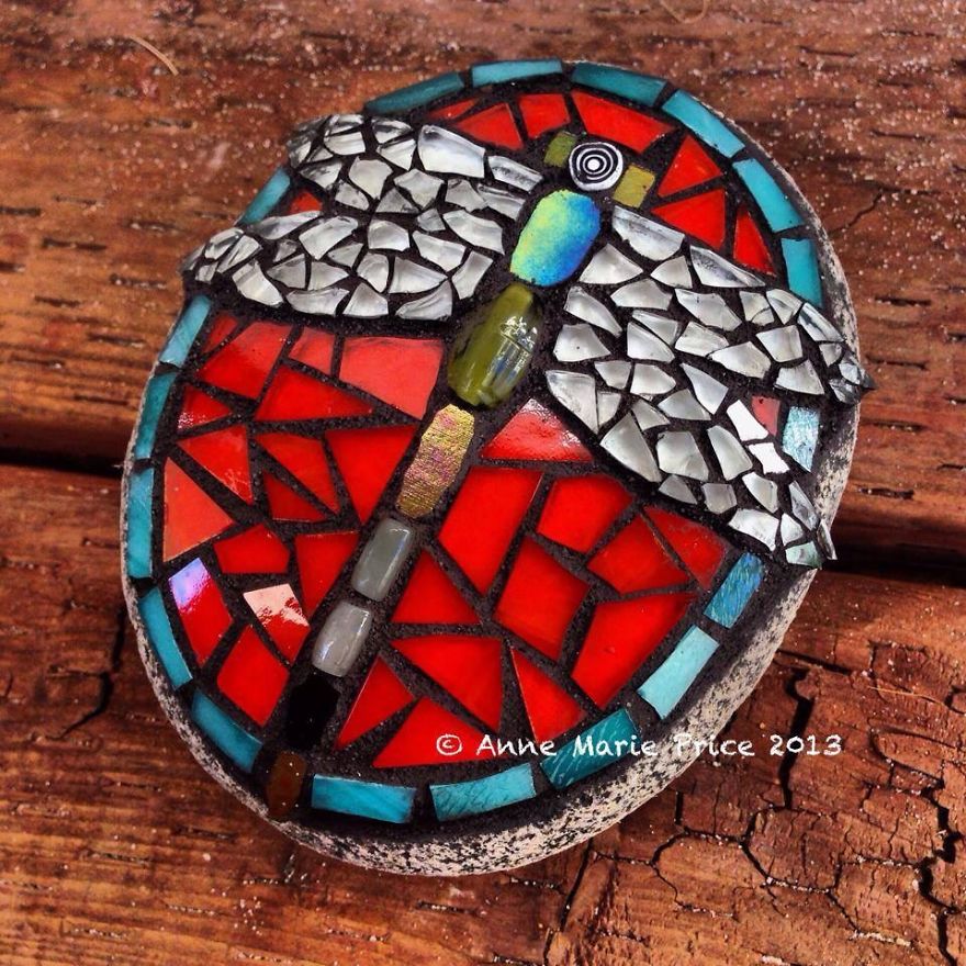 I Create Mosaics On Stone For My Garden