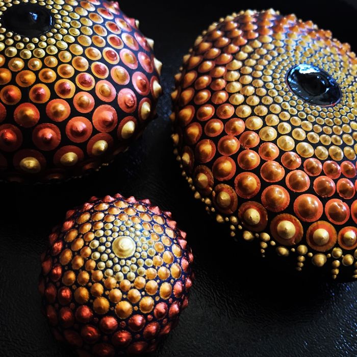 Unique 3D Mandala Stones