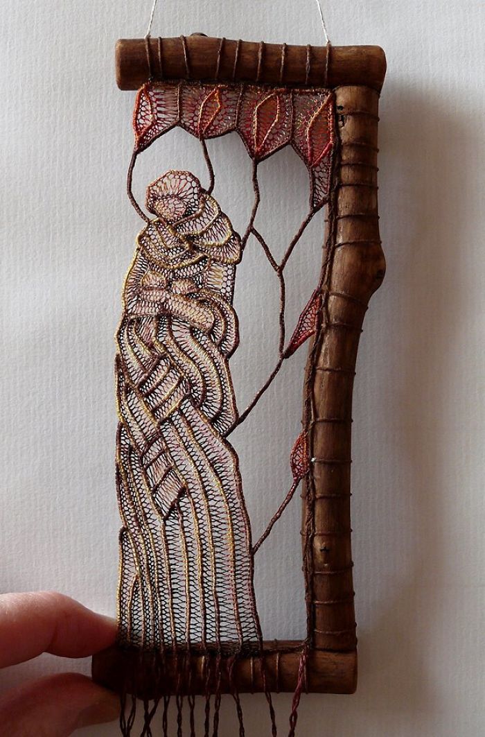 Lace Embroidery Sculpture
