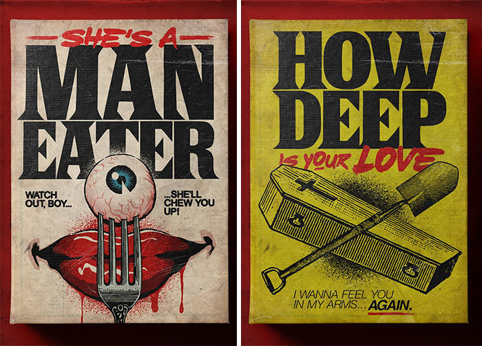 Brazilian Illustrator Reimagines Famous Love Songs As Creepy Book Covers By Stephen King