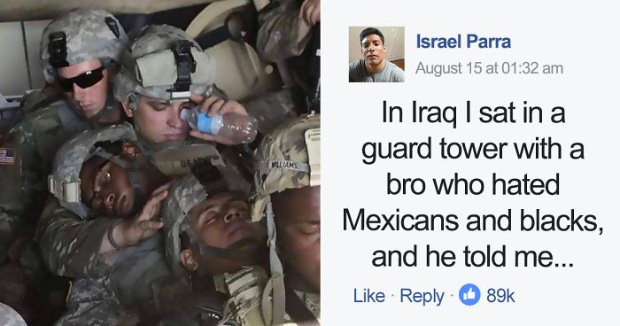 Man Who Hated Blacks And Mexicans Joins Army, And His Conversation With Fellow Mexican Soldier Goes Viral
