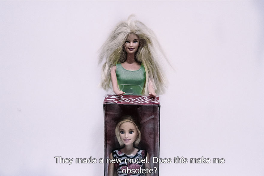 I Take Pictures Of Barbies To Highlight Issues On Mental Health And Societal Pressures