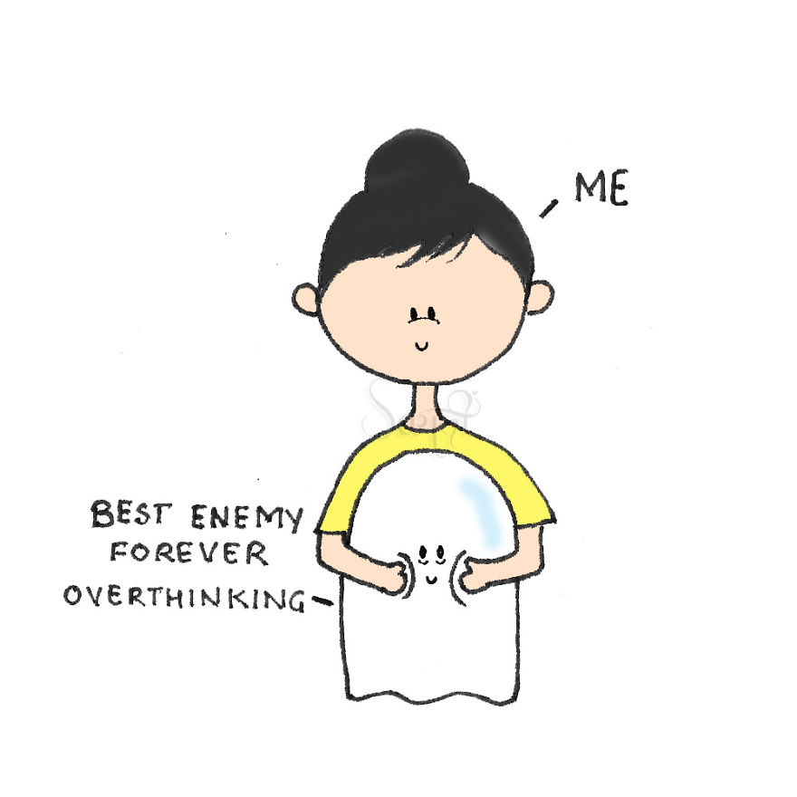 Funny Illustrations About Overthinking