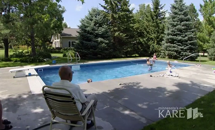 94-Year-Old Man Builds Pool In His Backyard For Neighborhood Kids So He Wouldn't Be Lonely After Wife Died