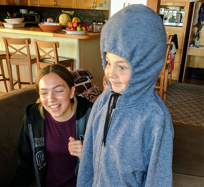 My Daughter's Invention For Her School's Mini Maker Fair Was A "Hoodie Pillow"
