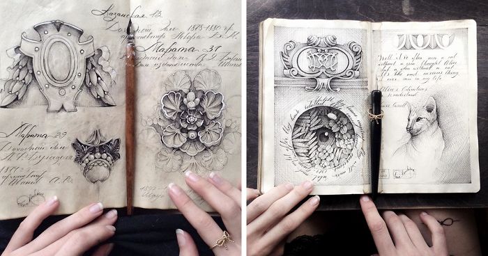 Russian Artist Reveals Her Mysterious Sketchbook To The World, And It's  Full Of Visual Secrets