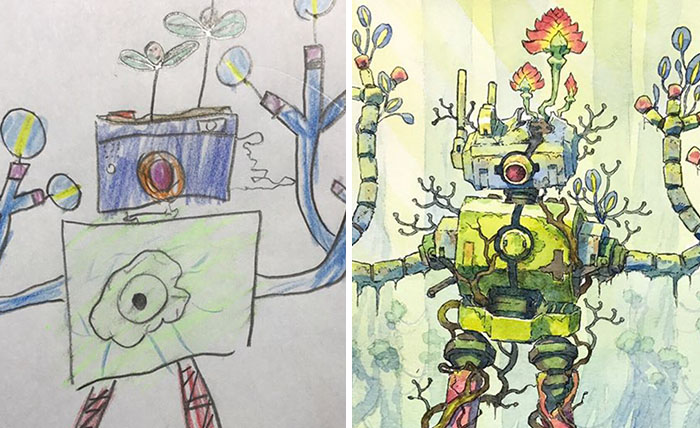 Dad Turns His Sons’ Doodles Into Anime Characters, And The Result Is Amazing (Part III)