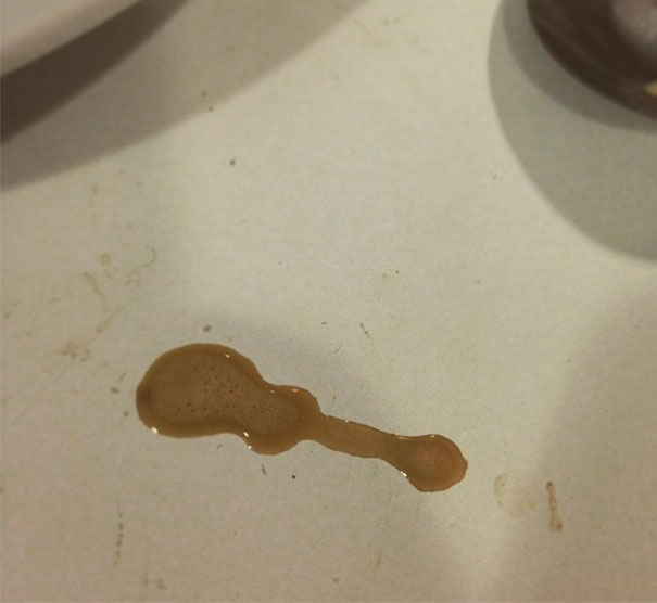 My Friend's Coffee Spilled In The Shape Of A Guitar