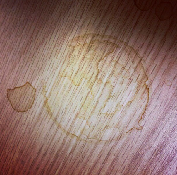 My Coffee Stain Looks Like Planet Earth