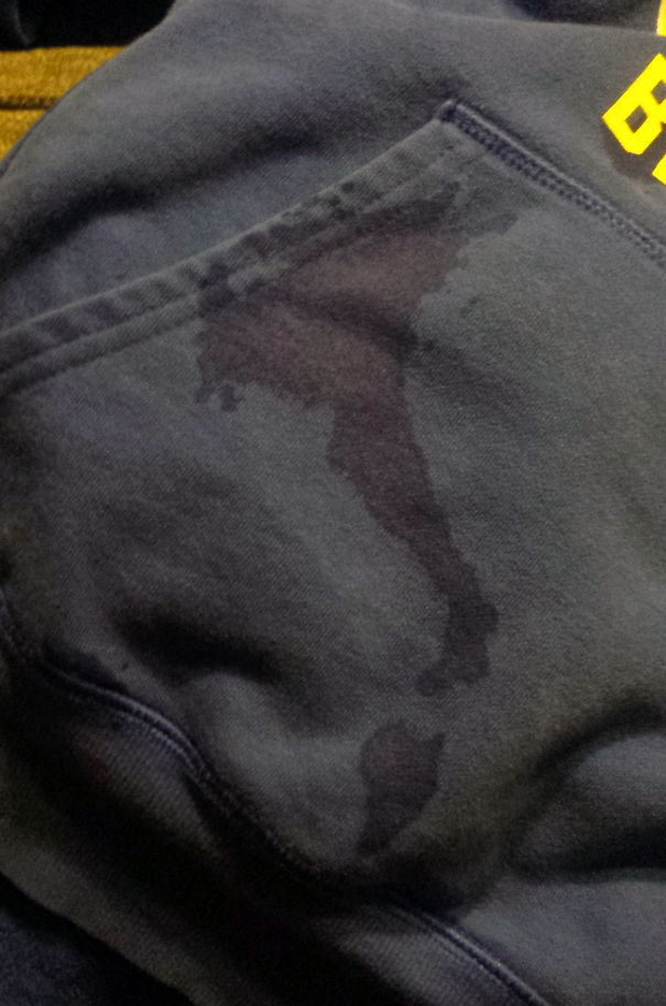 Milk Spill On My Sweatshirt Looks Like Italy And Sicily