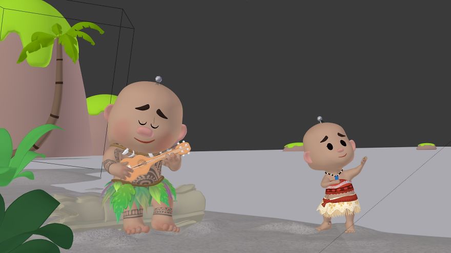 The Cutest Version Of Moana & Maui